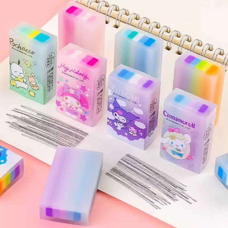 My Melody Rainbow Jelly Layer Eraser Assorted
