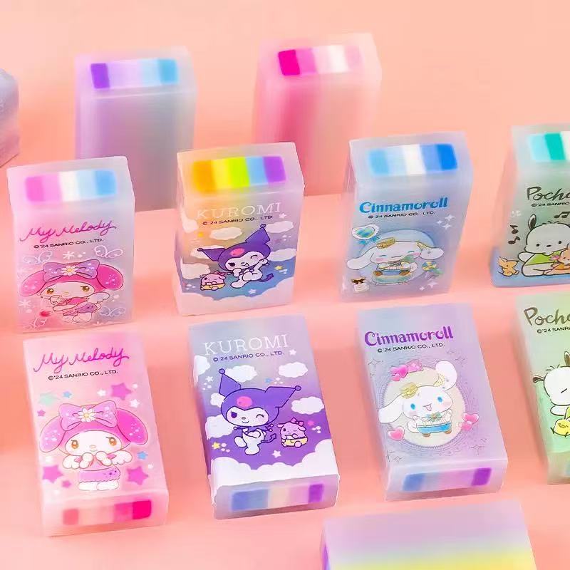 My Melody Rainbow Jelly Layer Eraser Assorted