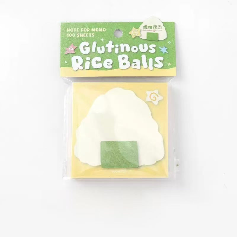 Rice Ball Sticky Notes 100 Sheets