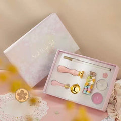 Sakura-Themed Wax Seal Stamp 7-Piece Set