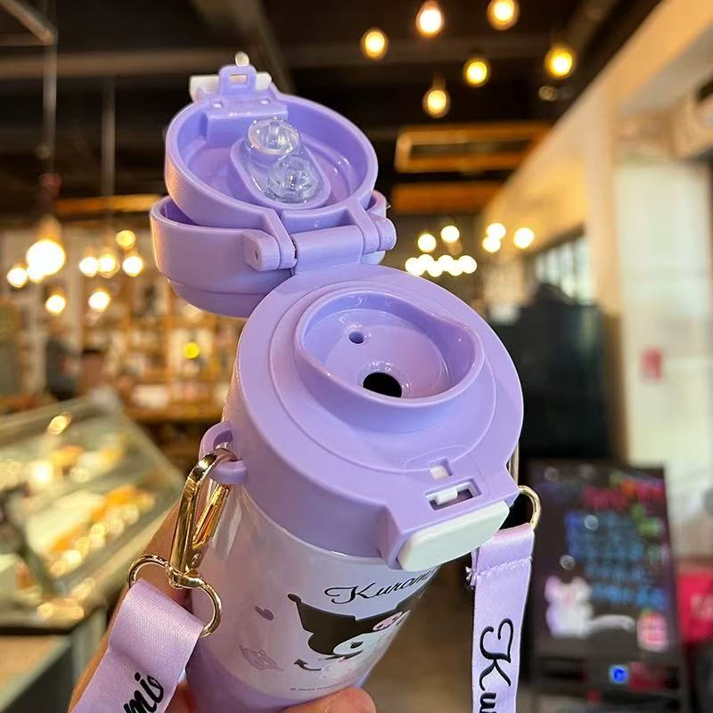 Sanrio Insulated Stainless Steel Water Bottle 480ml - Kuromi
