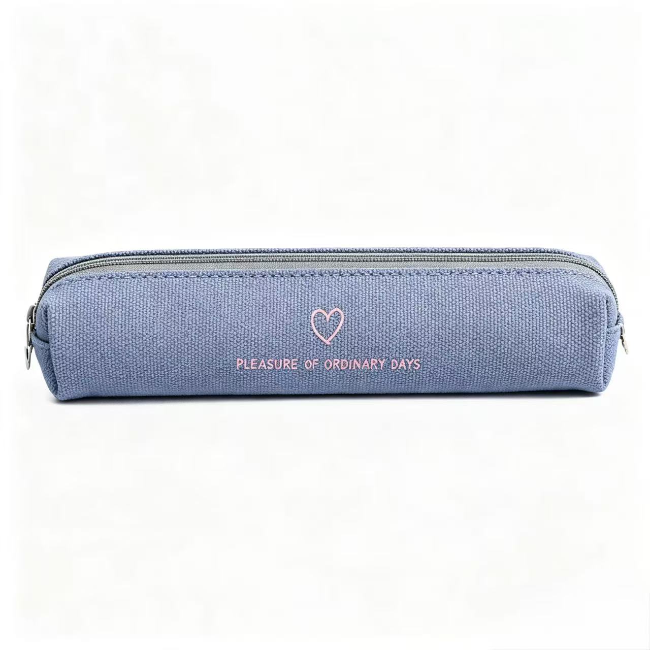 Slim Canvas Pencil Case