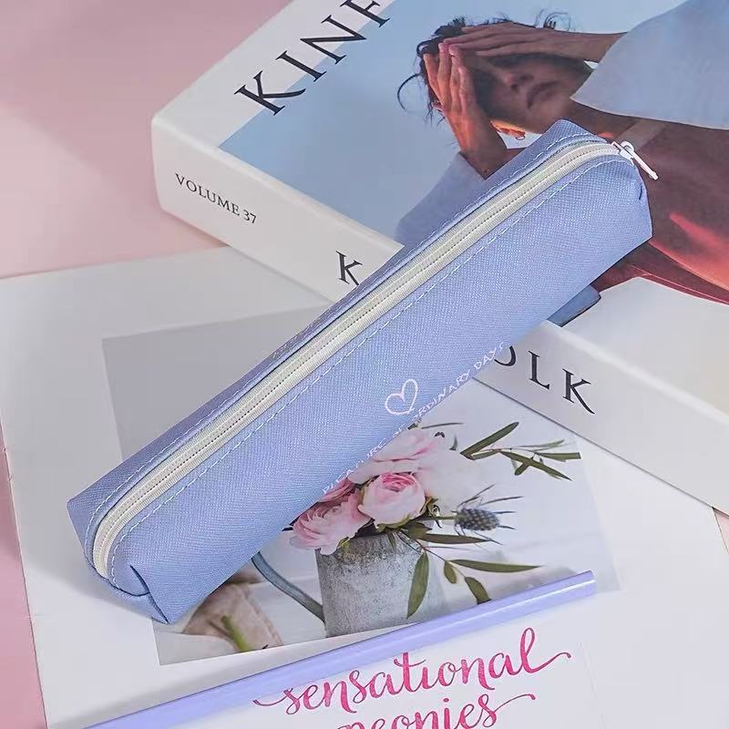 Slim Canvas Pencil Case