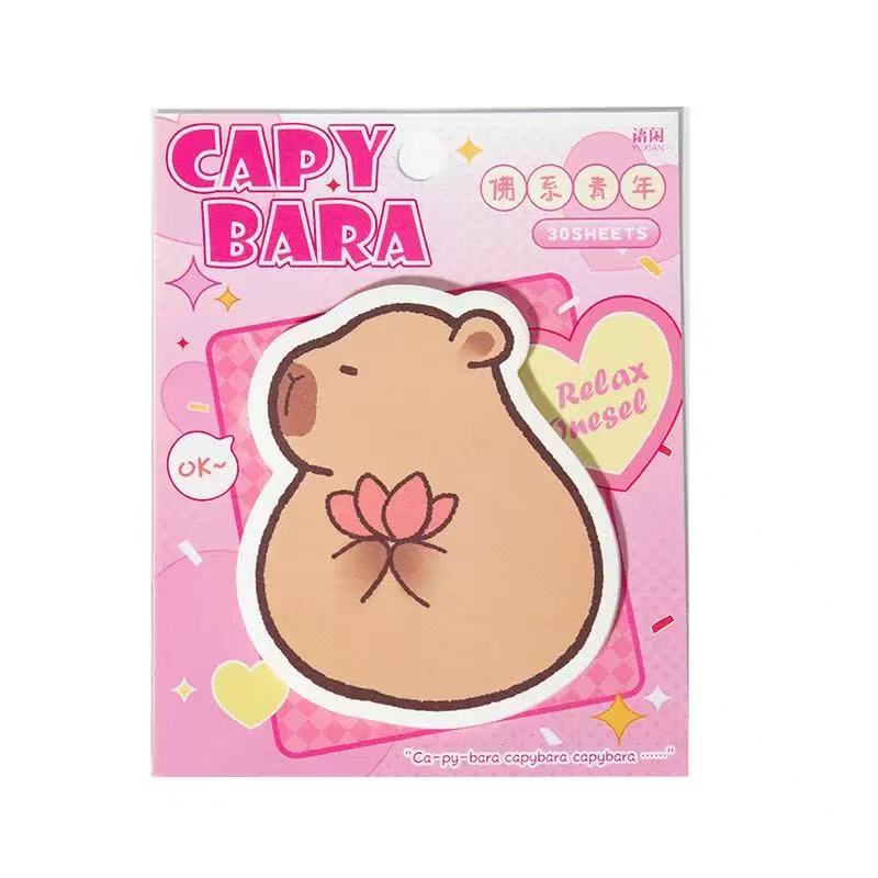 Capybara Relax Series Sticky Notes 30 Sheets