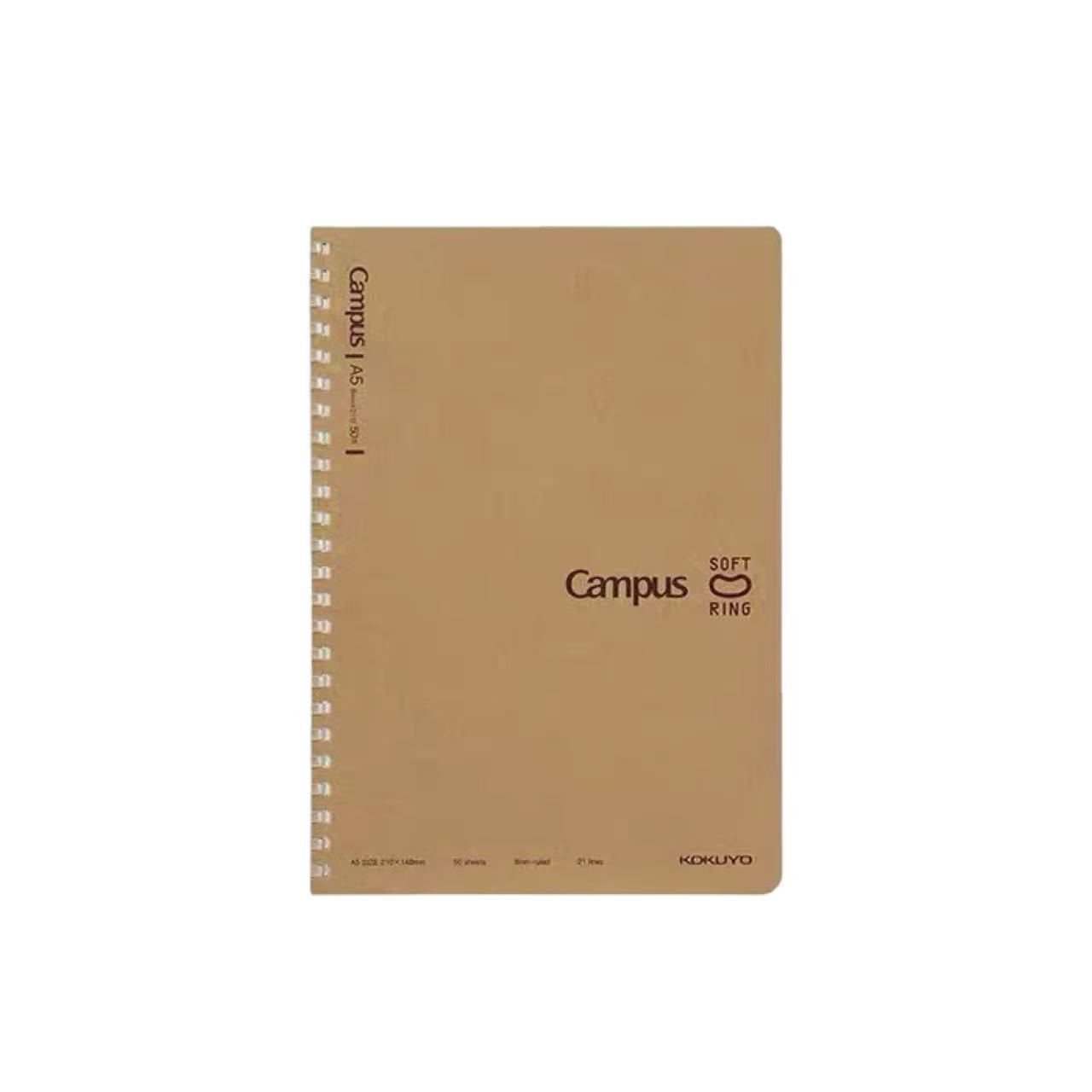Campus Kraft Cove Soft Ring Notebook A5 8mm Ruled 21 Lines 50 Sheets