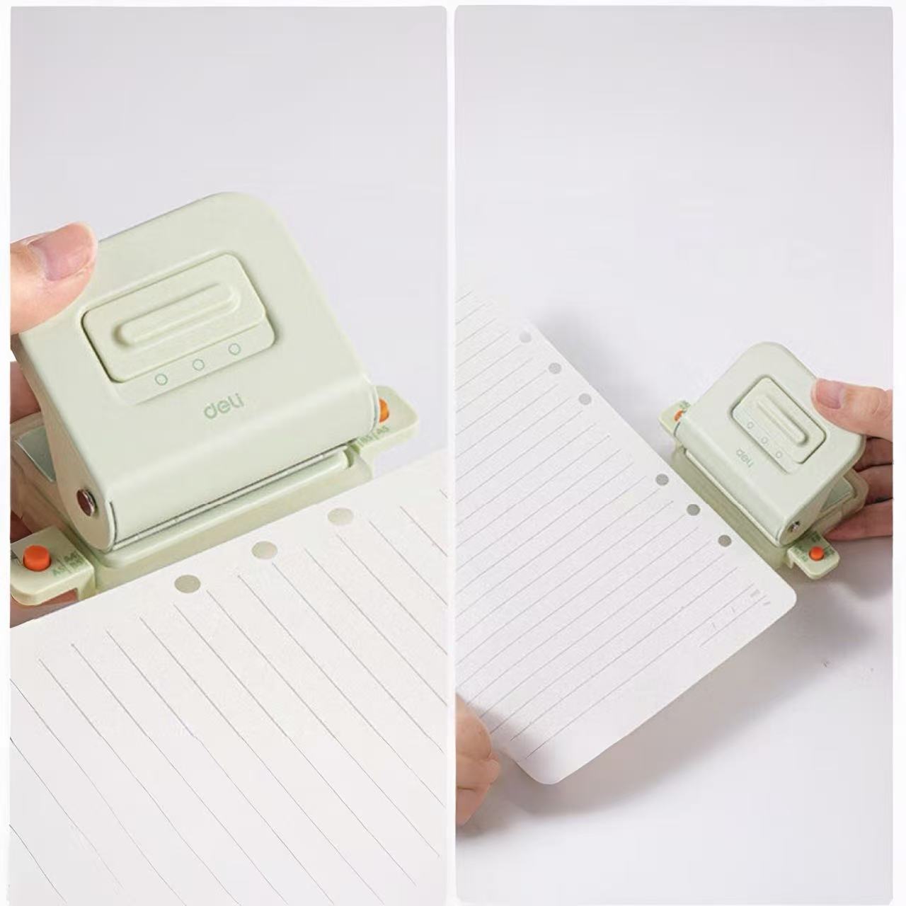 Adjustable Cream Colour 3/6 Hole Punch