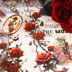 Thorn Rose PET Waterproof Decorative Tape 5cm × 2m