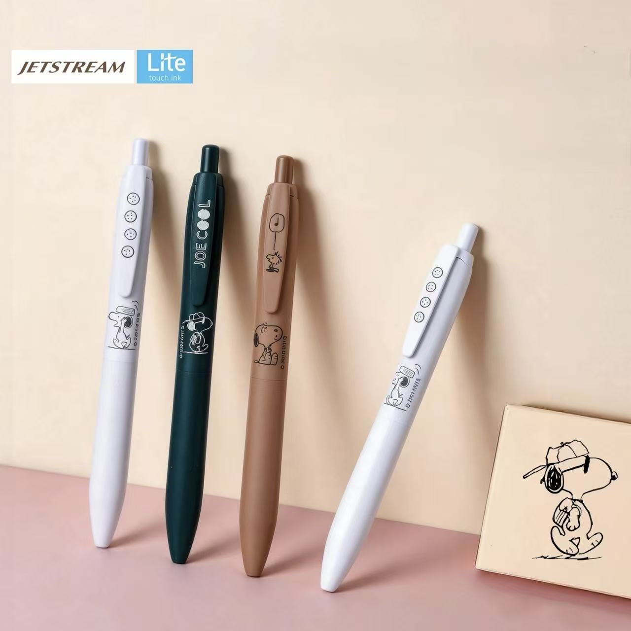 uni Jetstream × Snoopy Limited Edition Lite Touch Ballpoint Pen 0.5mm Black Ink