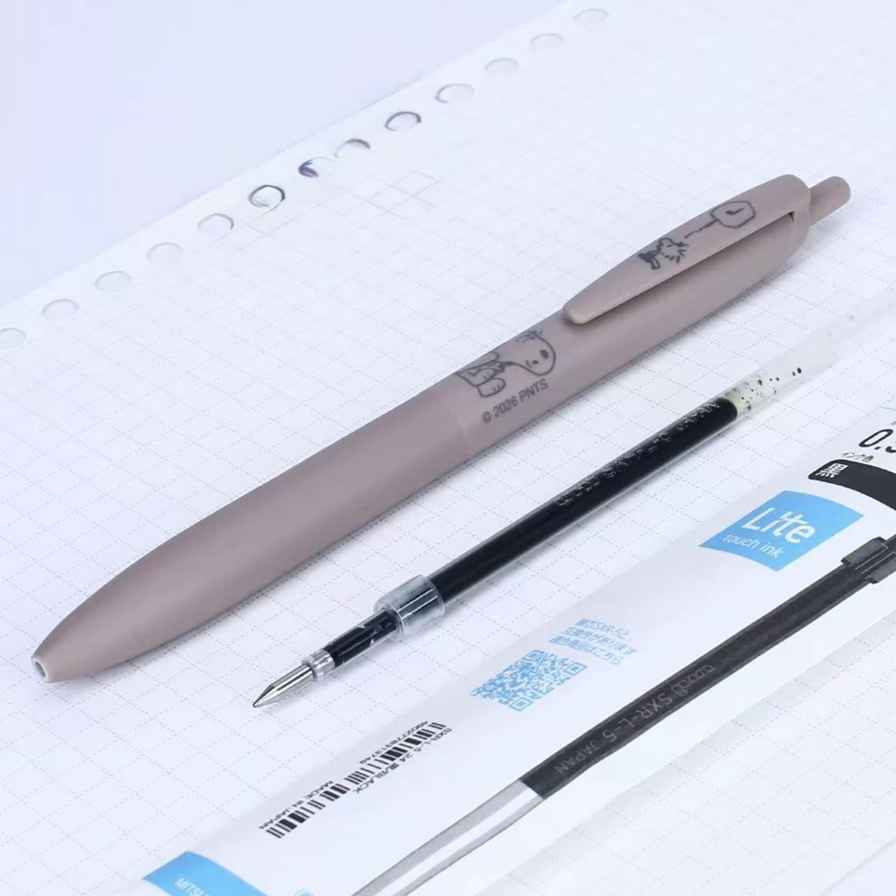uni Jetstream × Snoopy Limited Edition Lite Touch Ballpoint Pen 0.5mm Black Ink