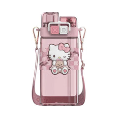 Sanrio Double Lids Plastic Water Bottle 520ml - Hello Kitty
