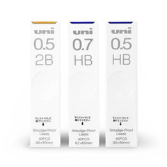 Uni Smudge-Proof Mechanical Pencil Lead 60mm × 40 Leads