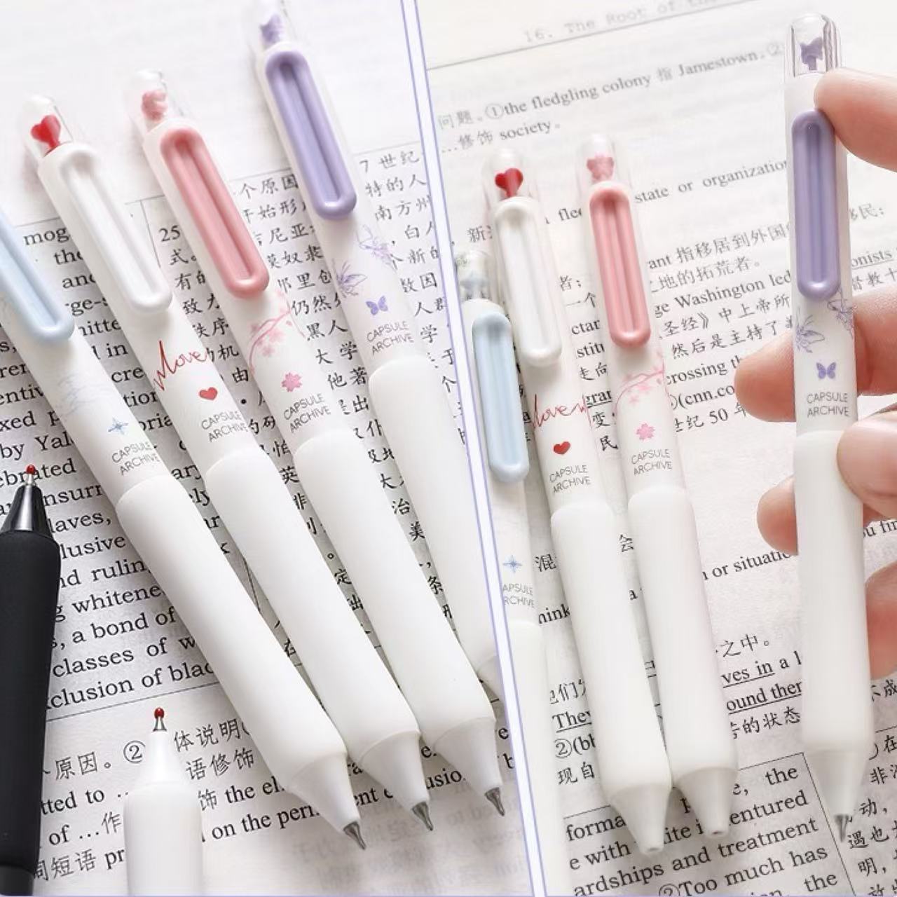 DOMI Capsule Archive Gel Pen 0.5mm Black Ink
