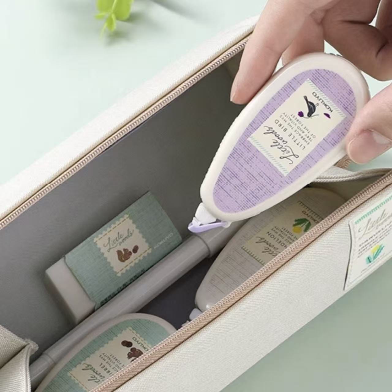 KOKUYO Campus Little Woods Correction Tape 5mm × 8m Iris Purple