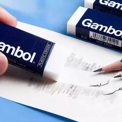KOKUYO Gambol Plastic Eraser – White