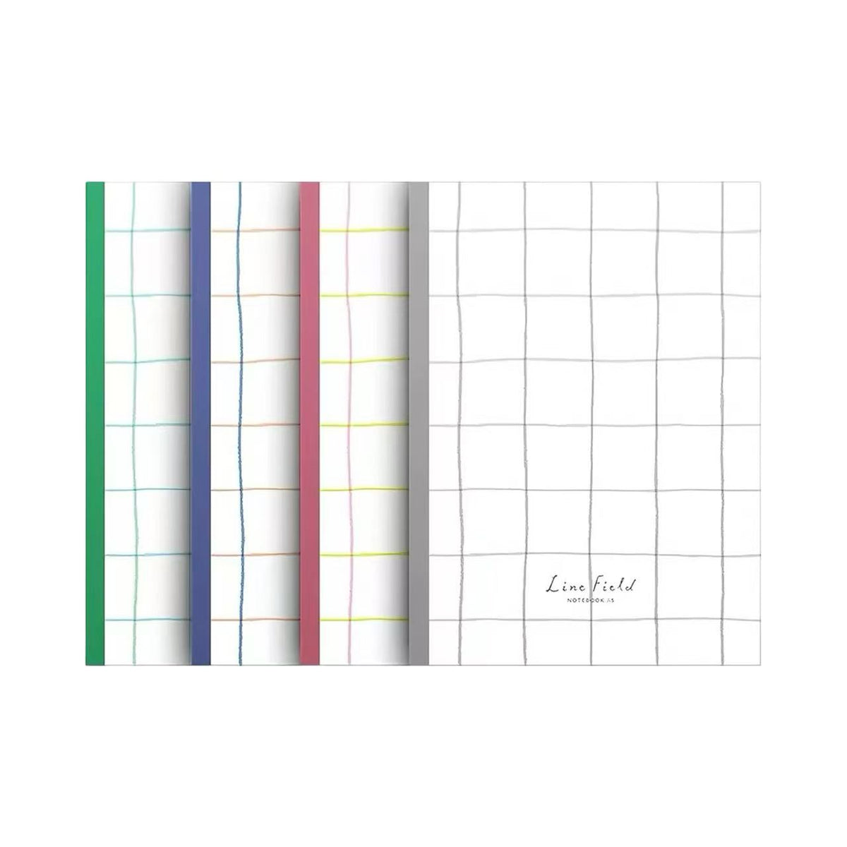Campus Line Field A5 5mm Square Notebook 40 Sheets Assorted