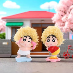 Crayon Shin-chan Afro Hair Series Standing Figure Blind Box