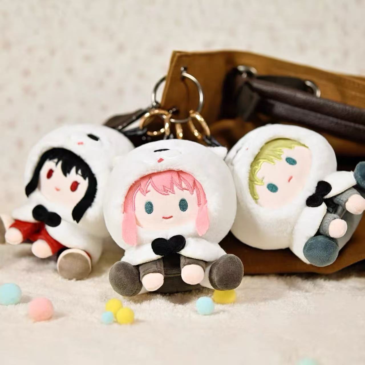 Spy × Family Queue Sitting Series Plush Keychain Blind Box