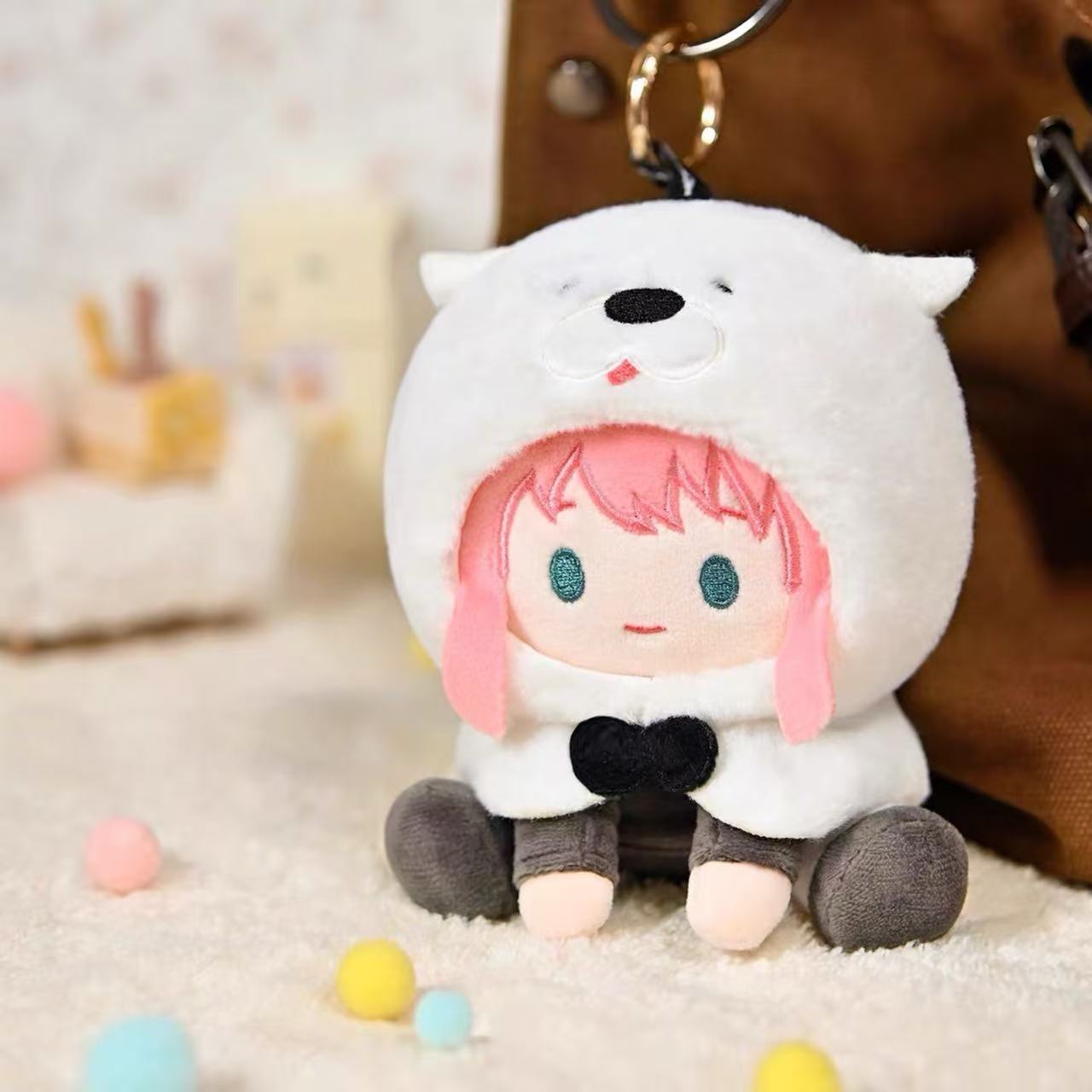 Spy × Family Queue Sitting Series Plush Keychain Blind Box