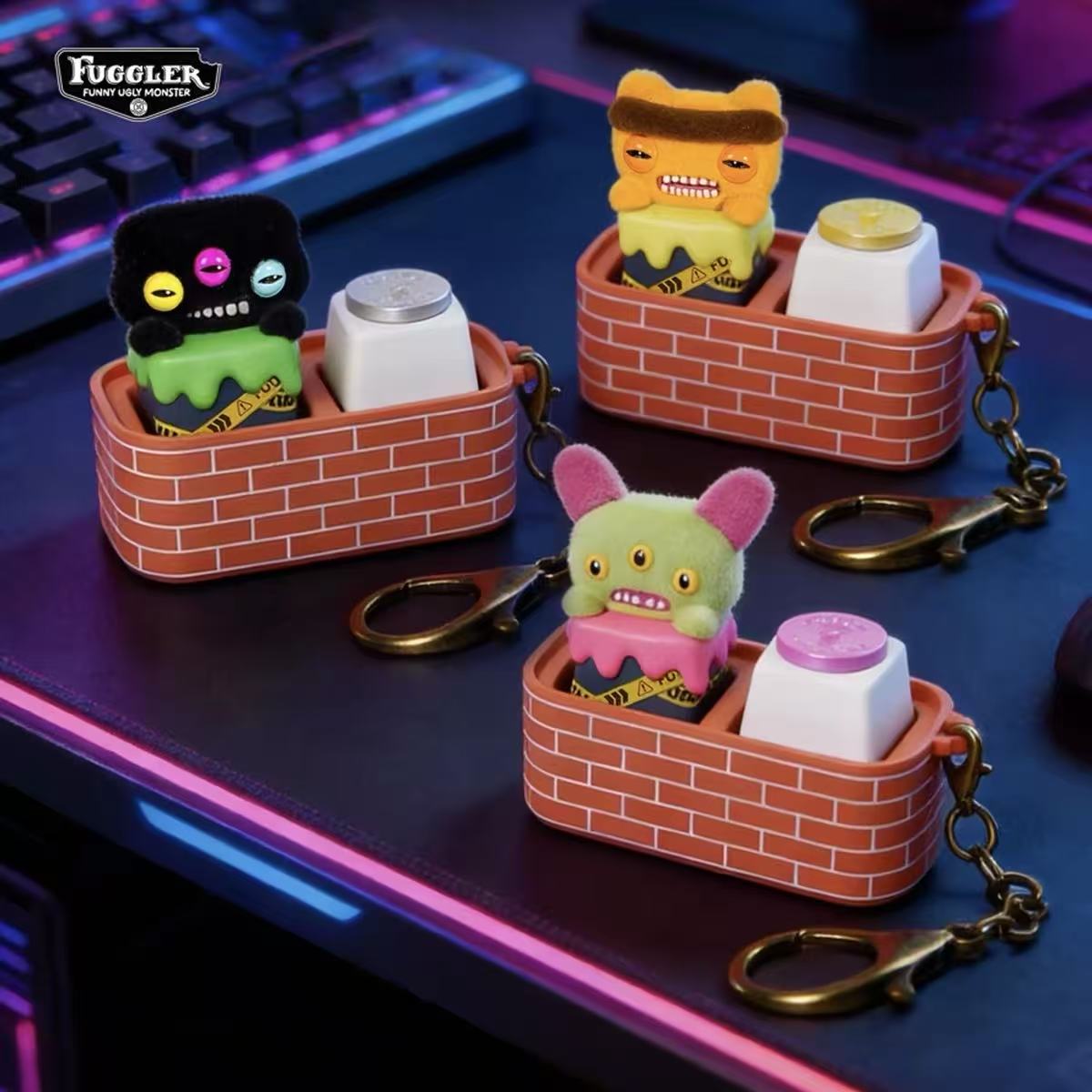 Fuggler Escape from the Lab Series Keyboard Keycap Keychain Blind Box
