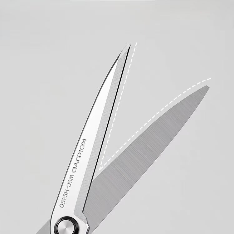 KOKUYO Campus Slim Tip Scissors with Protective Cover – White