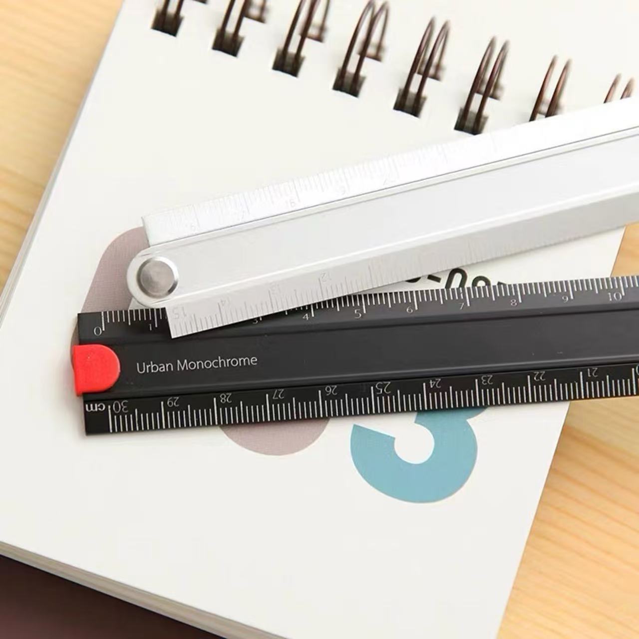 KOKUYO Alumite Foldable Ruler 15–30cm