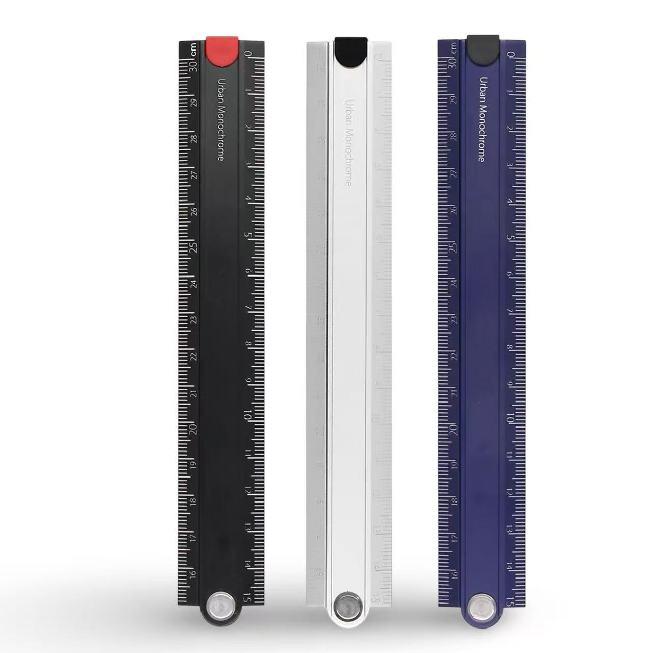 KOKUYO Alumite Foldable Ruler 15–30cm