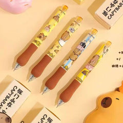 Capybara PU Puff B6 Notebook Gift Set – 192 Sheets with Blind Box Pen & Squishy Toy