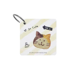 Animal Bakery Keychain Pocket Notebook A8 Blank 60 Sheets