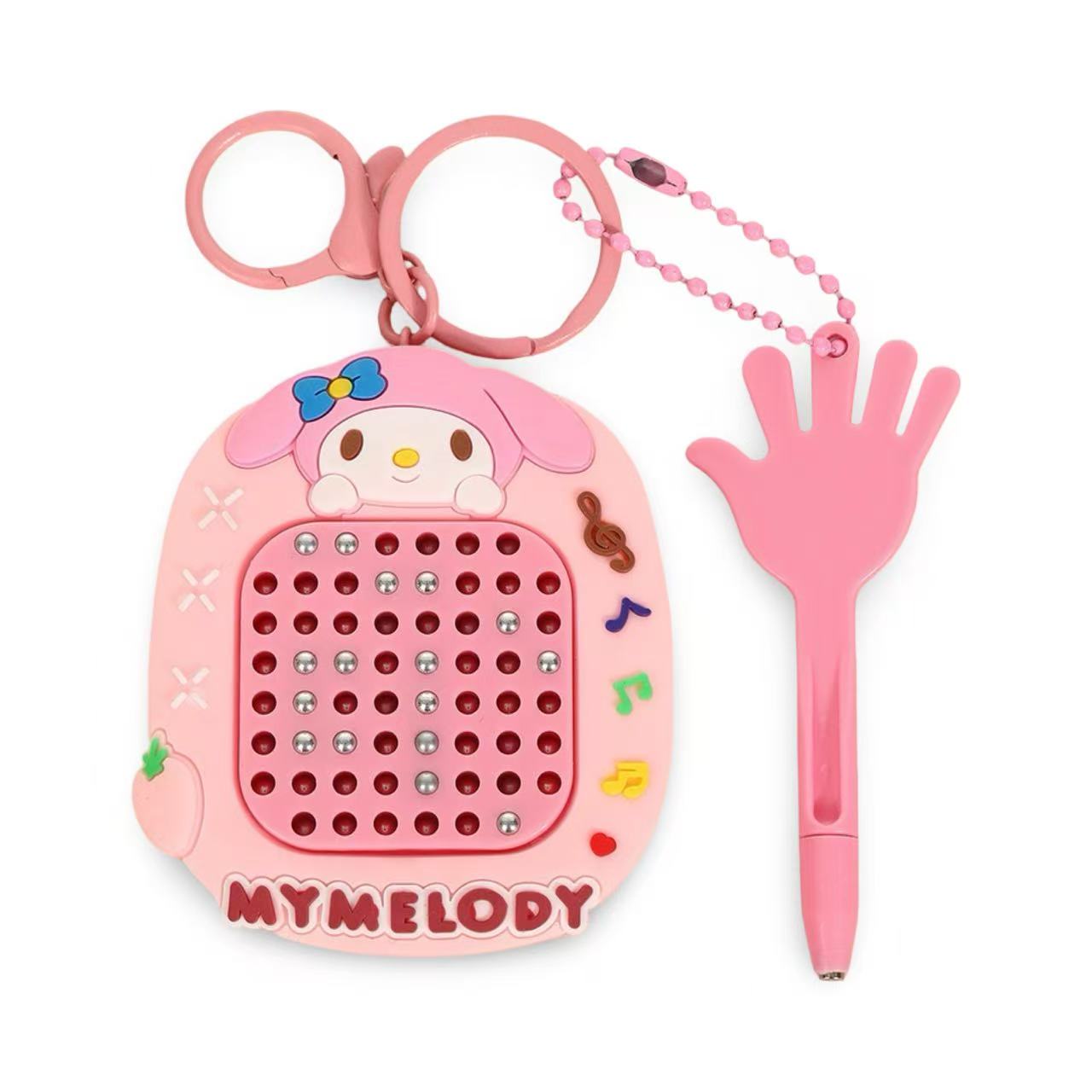 Sanrio Magnetic Drawing Board & Marble Maze Keychain Toy 2-in-1