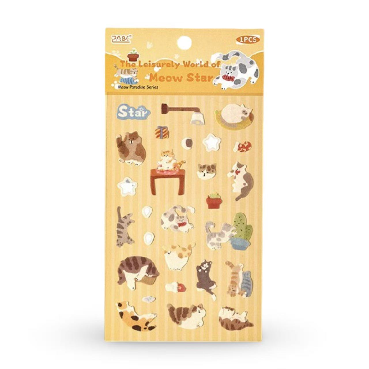 Meow Paradise Series Foil Washi Stickers