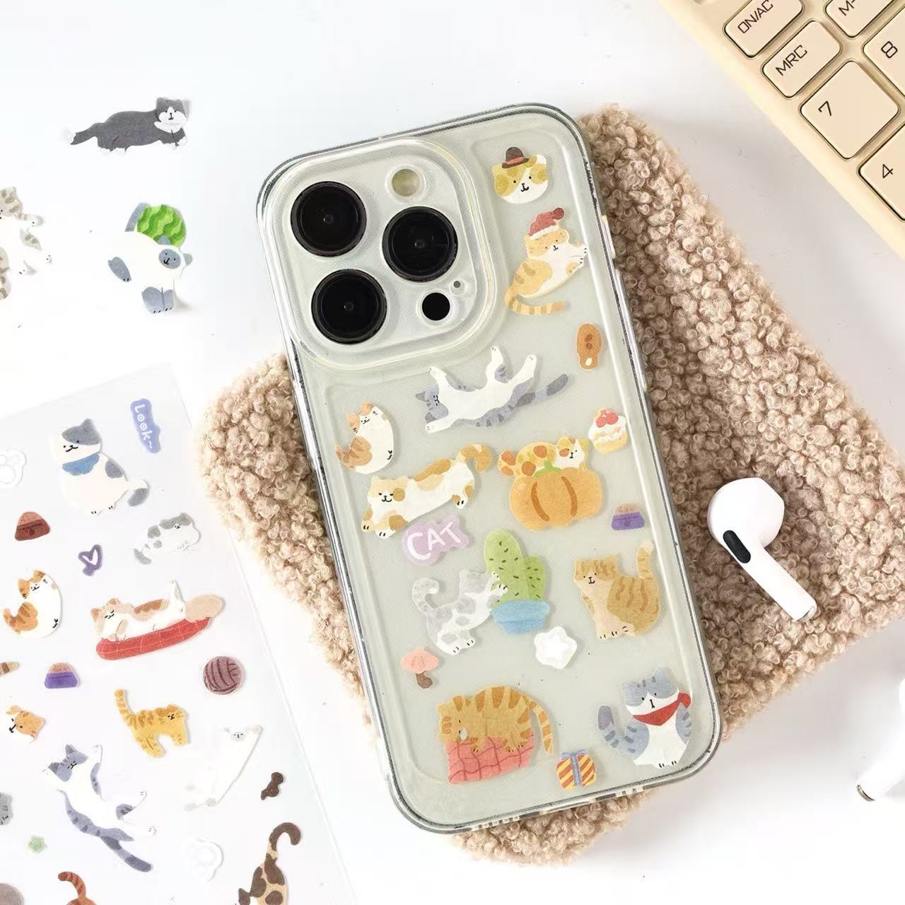 Meow Paradise Series Foil Washi Stickers