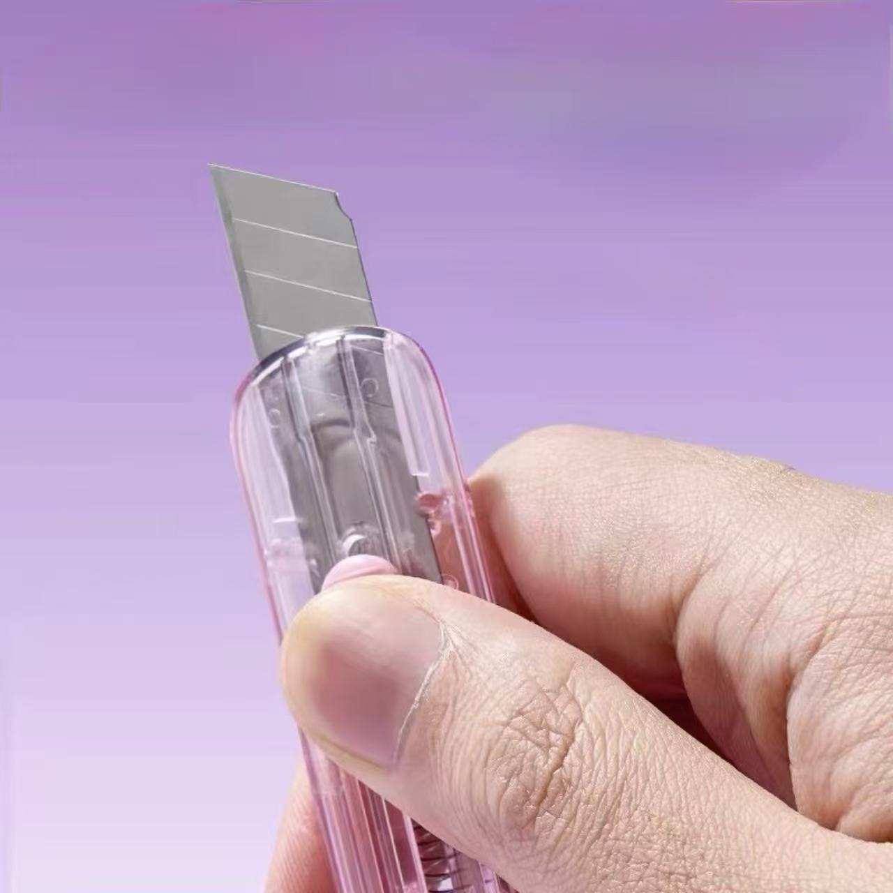 Transparent Auto-Retractable Cutter Assorted