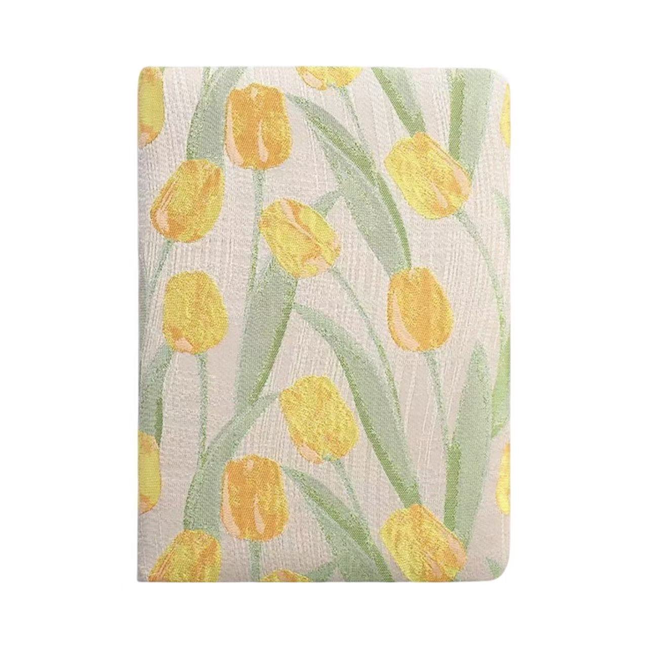 Embroidered Fabric Journal A6/B6 132 Sheets – Tulip