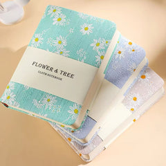 Embroidered Fabric Journal A6 132 Sheets – Daisy