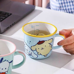 Sanrio Milk Measuring Cup 300ml – Cinnamoroll & Pompompurin