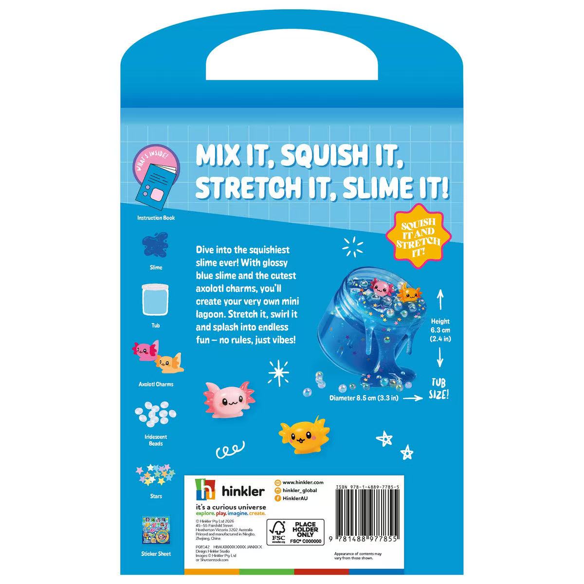 Oh My Craft Slime Kit- Axolotl Lake
