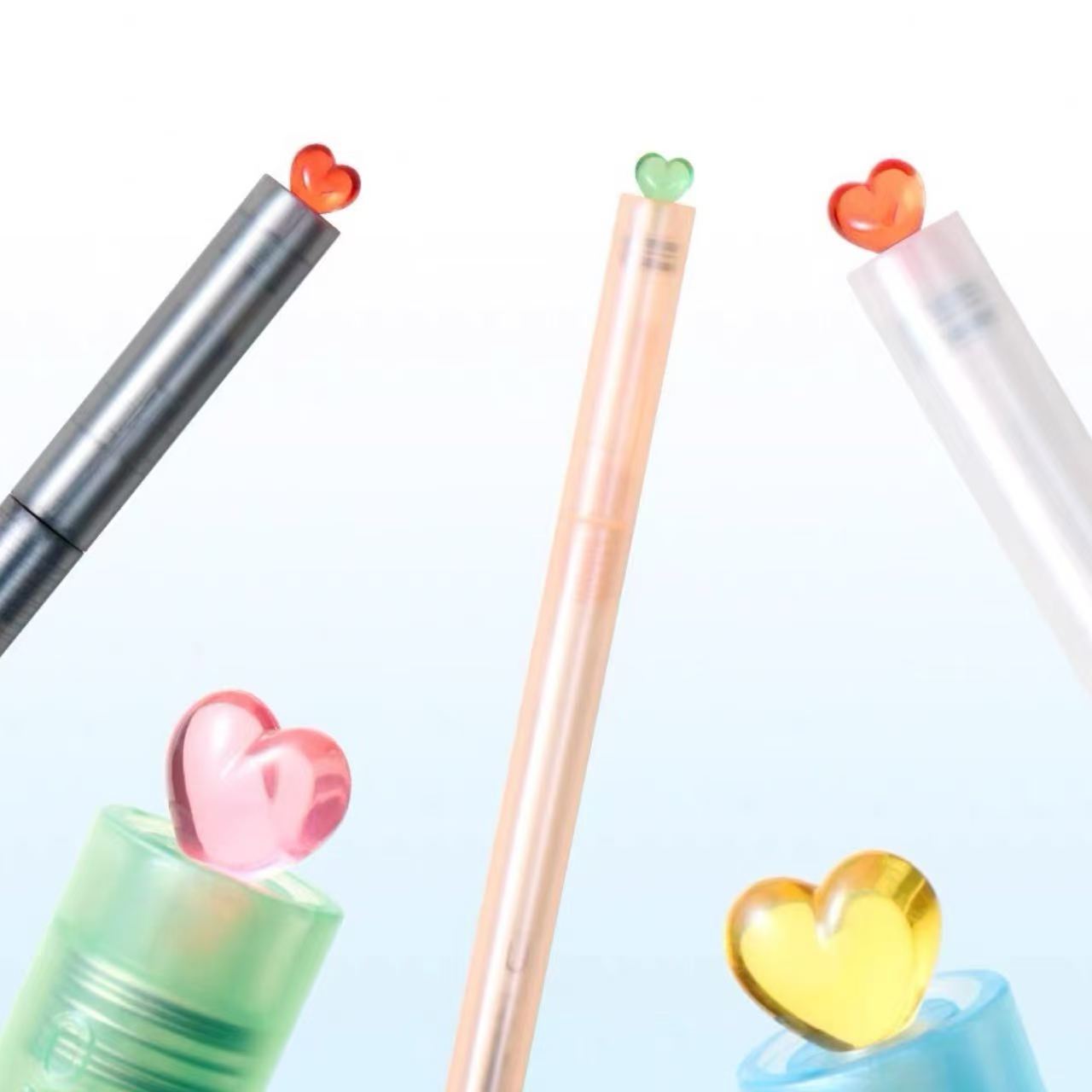 KACO Heart Twist Automatic Frosted Transparent Mechanical Pencil 0.5mm