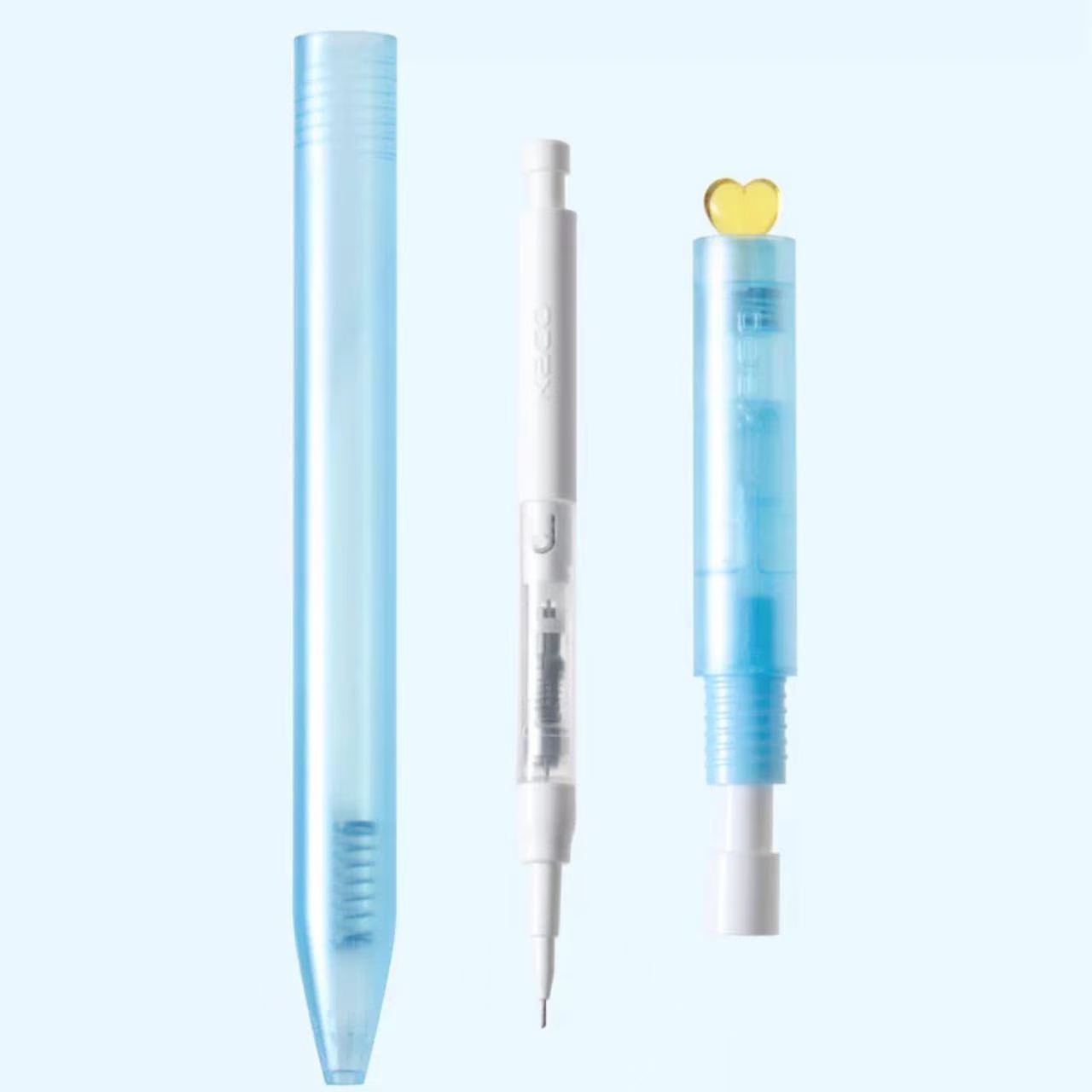 KACO Heart Twist Automatic Frosted Transparent Mechanical Pencil 0.5mm
