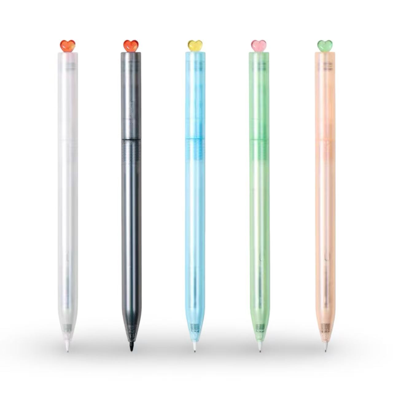 KACO Heart Twist Automatic Frosted Transparent Mechanical Pencil 0.5mm