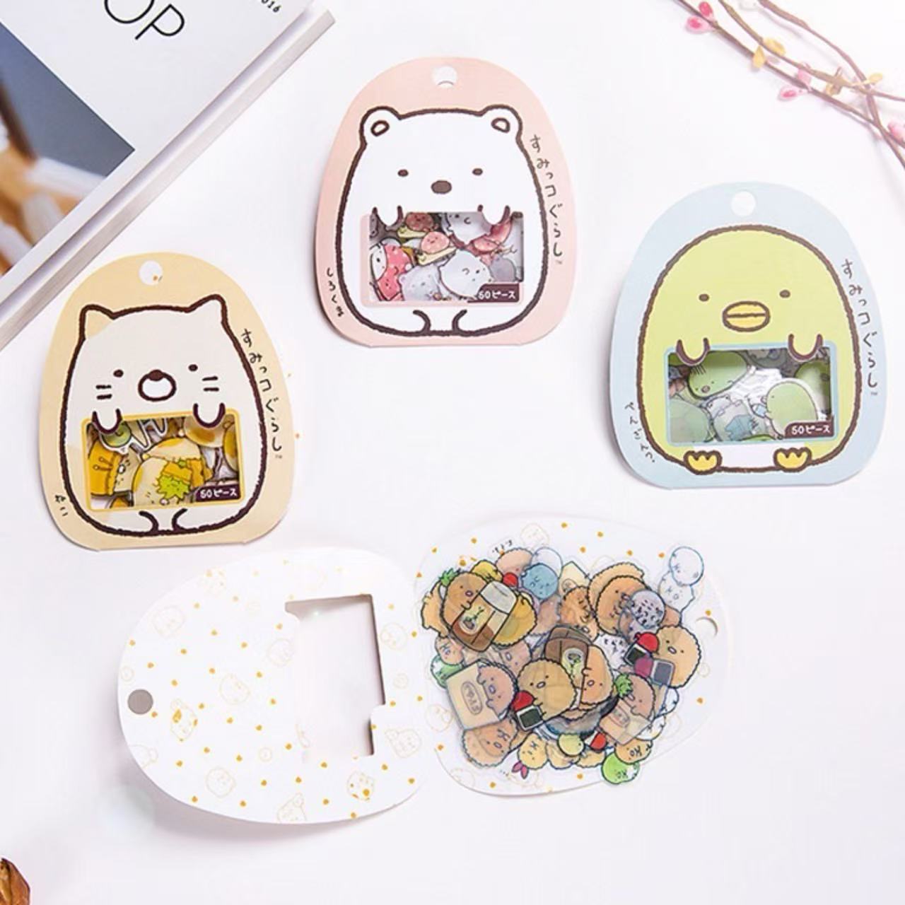 Japanese Corner Creatures PVC Waterproof Sticker Pack 50pcs