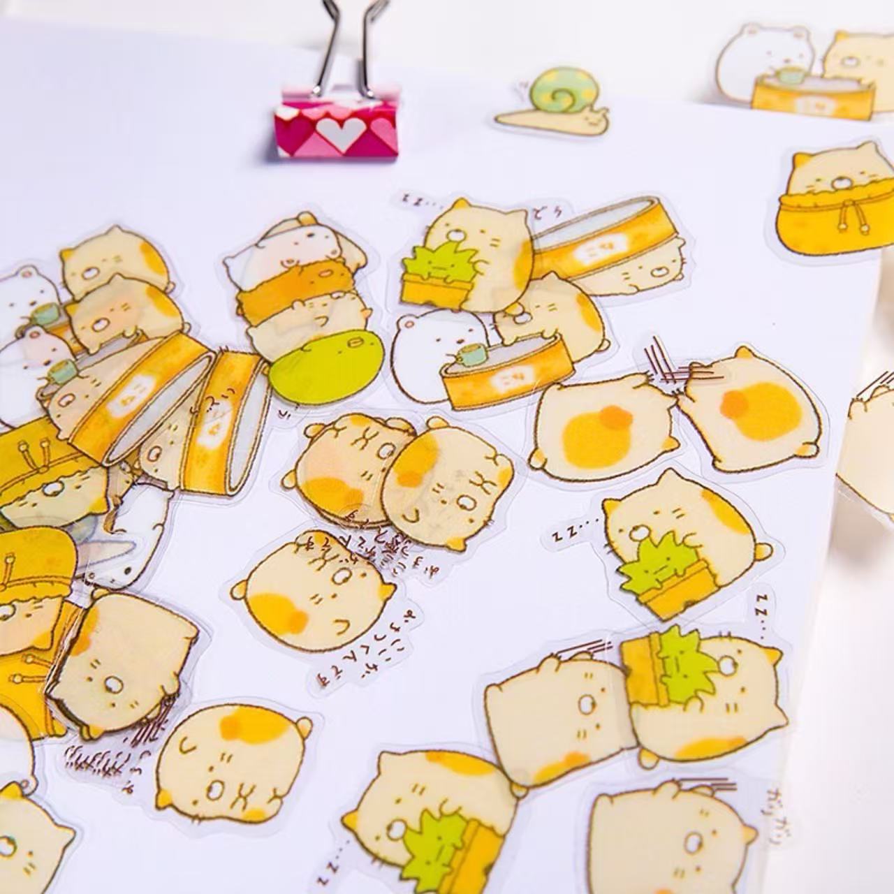Japanese Corner Creatures PVC Waterproof Sticker Pack 50pcs