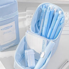 Planwith Large Capacity Standing Pencil Case – Blue