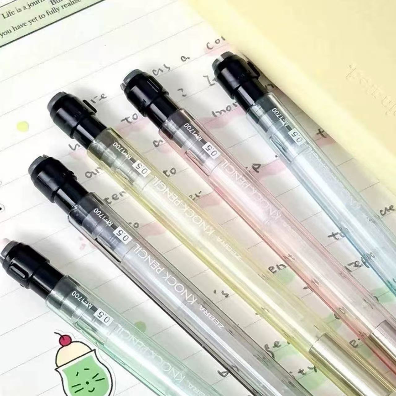 ZZEBRA Fruit Tea Series Limited Edition Transparent Hexagonal Shake Mechanical Pencil 0.5mm