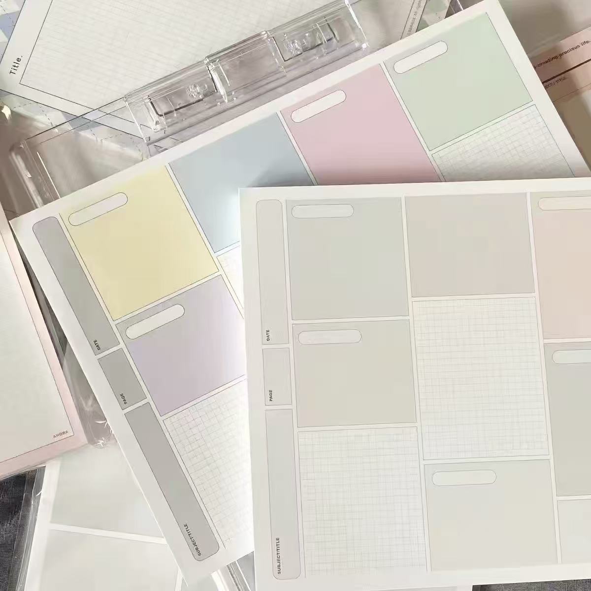 B5 Grid Memo Writing Pad 30 Sheets