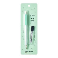 TURBO Macaron Mechanical Pencil HB 0.5mm with 12 Leads Set – Green