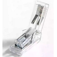 Transparent Mini Stapler with 830 Staples Set – White