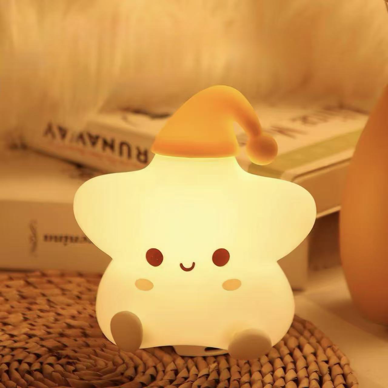 Little Star Squishy Silicone Rechargeable Night Light
