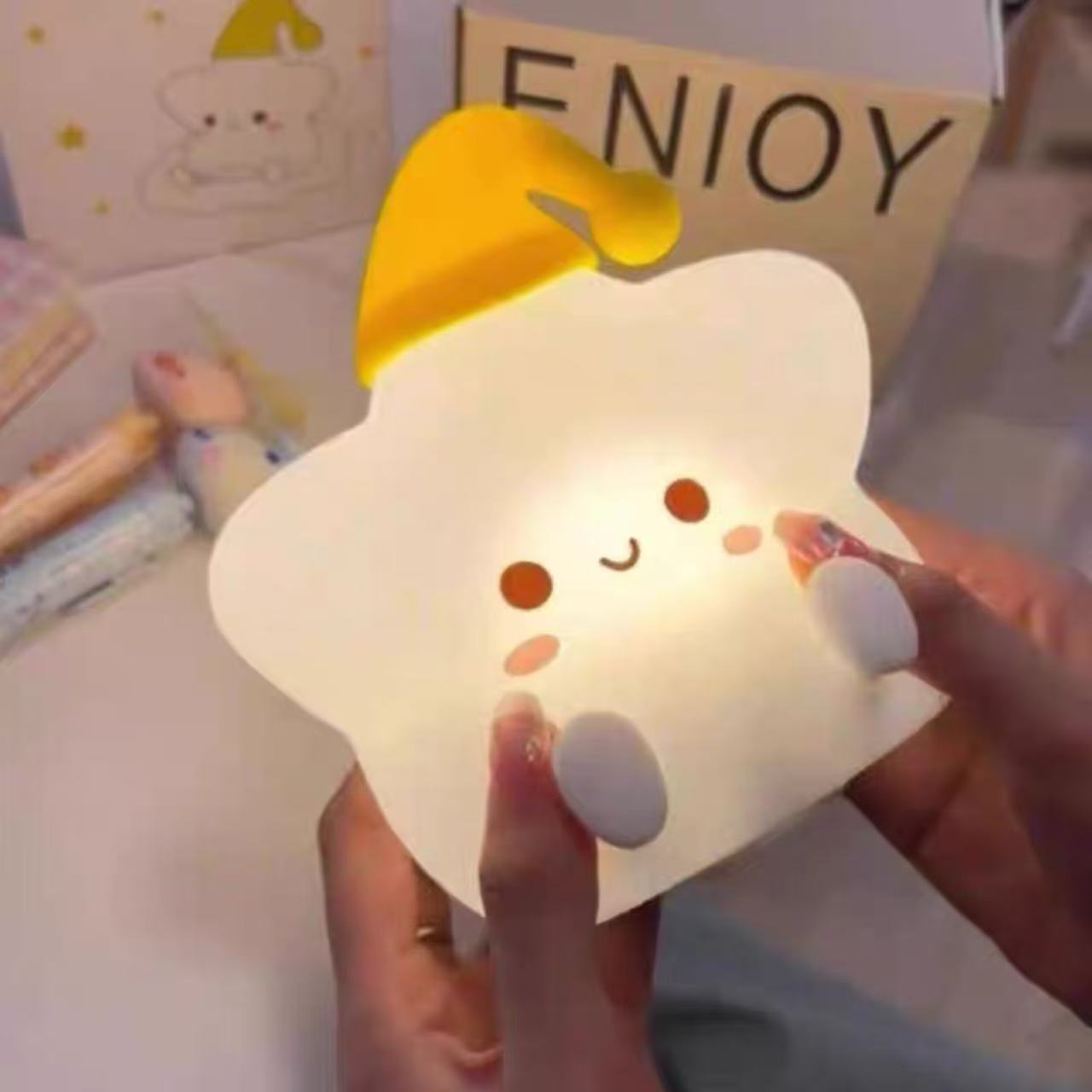 Little Star Squishy Silicone Rechargeable Night Light