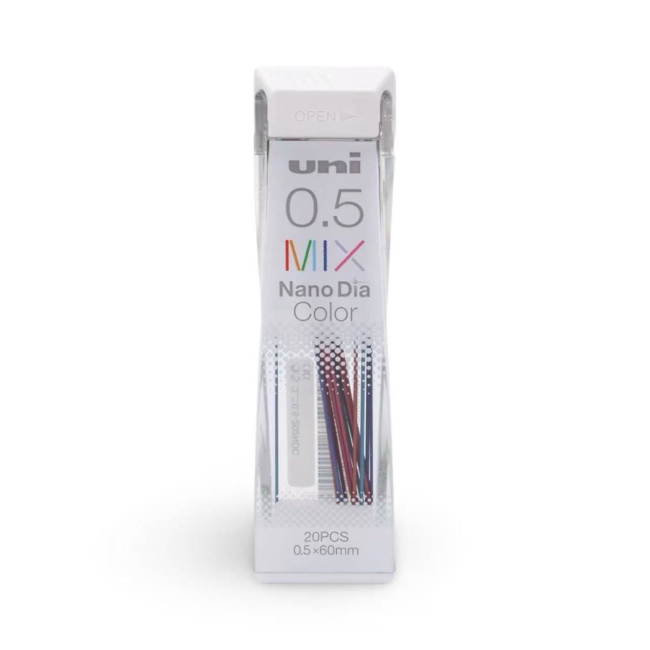 uni Mix Nano Dia Colour Erasable Mechanical Pencil Lead 0.5mm – 20 Leads