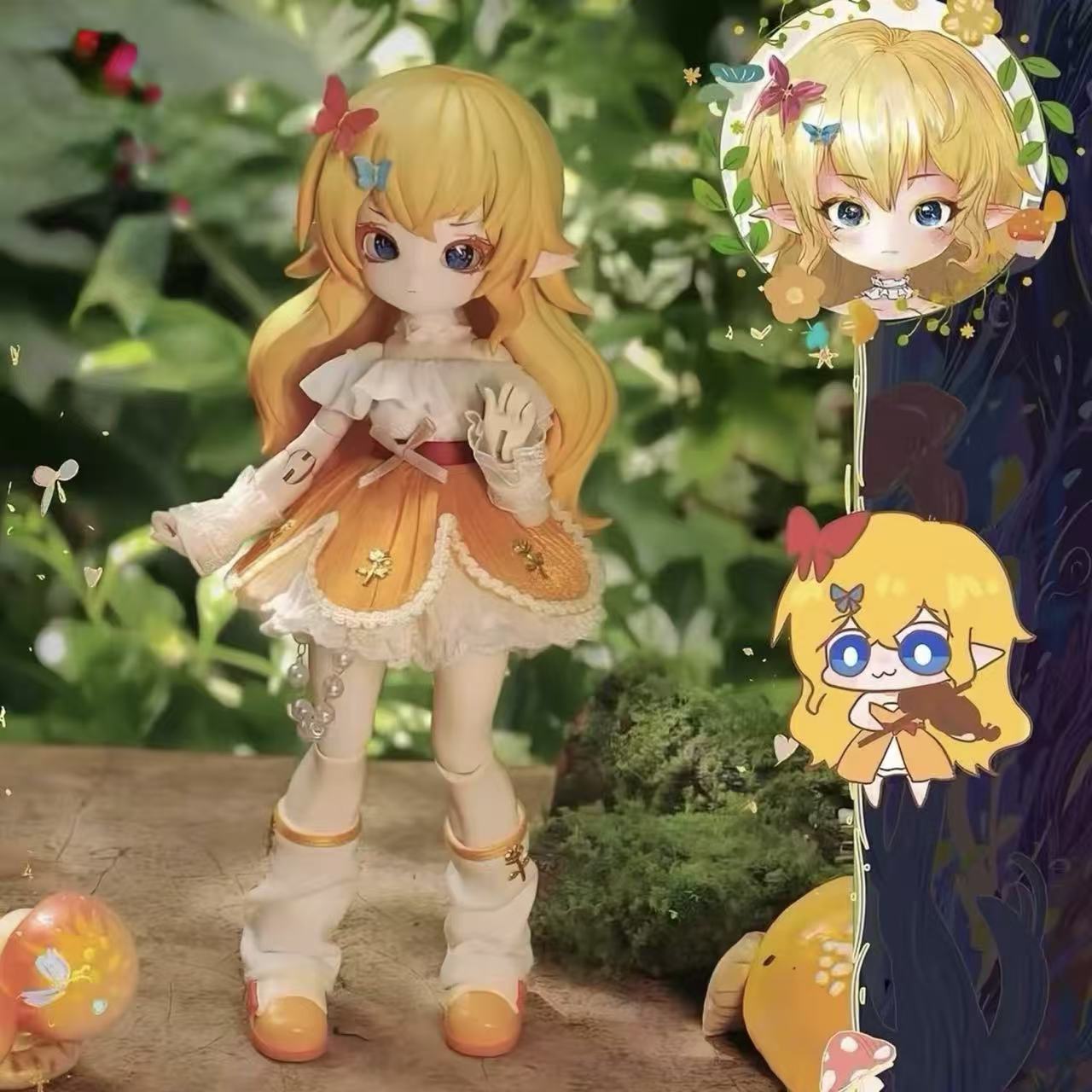 Mushroom Fairy Girl Series BJD Articulated Doll Blind Box